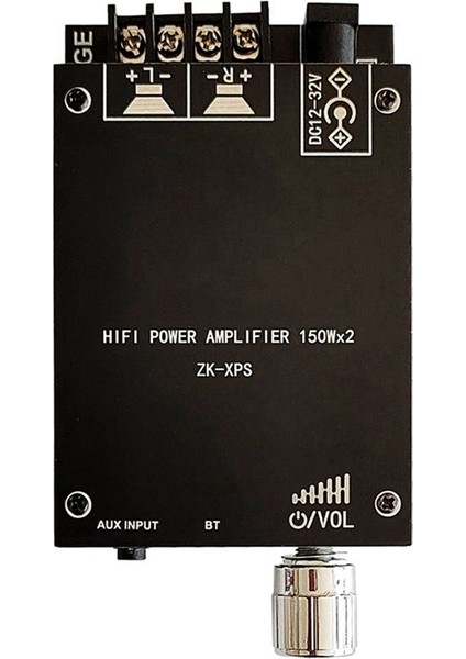 Zk-Xps 5 0 Bluetooth Güç Amplifikatör Kartı Çift 150W Kanal Amplifikatör Kartı Ses Kutusu Için Kısa Devre Koruma ile (Yurt Dışından)