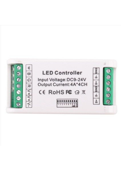 5x Mini 4 Kanal Dmx Rgbw Kötü 16A Rgb Rgbw Şerit Denetleyicisi Dmx 512 LED Şerit Işıkları Için Dimmer Sürücü DC9-24V (Yurt Dışından) fırsatları