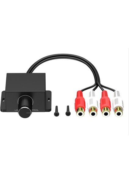 Araba Ses Amplifikatör Bas Seviyesi Uzak Hacim Kontrol Knob 2rca Erkek ve Kadın Girdi ve Çıkış Araç Hacmi Regülatörü (Yurt Dışından)