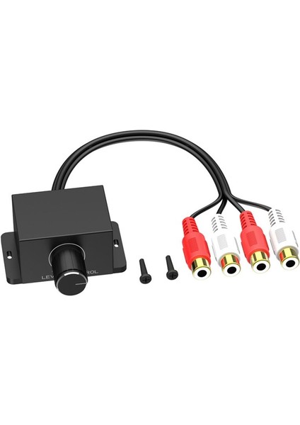 Araba Ses Amplifikatör Bas Seviyesi Uzak Hacim Kontrol Knob 2rca Erkek ve Kadın Girdi ve Çıkış Araç Hacmi Regülatörü (Yurt Dışından) fiyatları