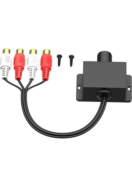 Araba Ses Amplifikatör Bas Seviyesi Uzak Hacim Kontrol Knob 2rca Erkek ve Kadın Girdi ve Çıkış Araç Hacmi Regülatörü (Yurt Dışından) modelleri