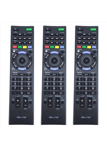 Universal Sony Tv Için 3x Yedek Uzaktan Kumanda RM-L1165 Akıllı Tv (Yurt Dışından)