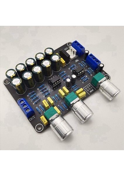 2x Çift NE5532 Ton Preamp Kartı Ses Tiz Bas Ayar Ekolayzer Önsöz Tonu Kontrol Ön Plan (Yurt Dışından) modelleri