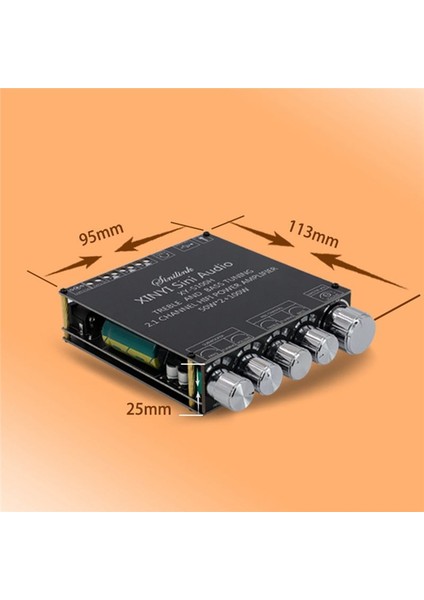 XY-S100H 2 1 Kanal Bluetooth Amplifikatör Kartı TPA3116D2 50WX2+100W Yüksek Güçlü Subwoofer Bt5 0 Ses Modülü DC5-26V (Yurt Dışından) modelleri