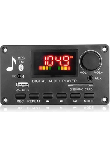 Renkli Ekran Mp3 Çalar Kod Çözücü Panosu 2X40W Amplifikatör Çağrı Kaydı Bt Araba Fm Radyo Modülü Desteği Tf USB Aux 3 5 Wav (Yurt Dışından) fiyatları