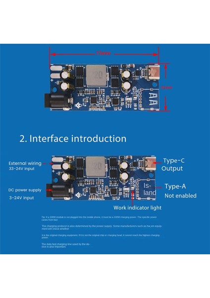 Tam Protokol Hızlı Şarj Modülü SW2303 PL5501 Type-C 100W Buck-Boost Çok Fişli Pd Qc Hızlı Şarj Modülü (Yurt Dışından) modelleri