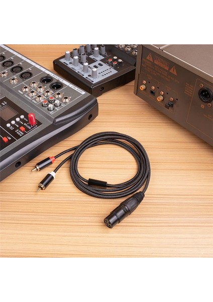 3 Pin Xlr Dişi Ila Çift Rca Erkek Y Ayırıcı Kablosu Mikser Amplifikatör Ses Kablosu Stereo Ses Ara Bağlantı Kablosu 2 Metre (Yurt Dışından) indirimleri