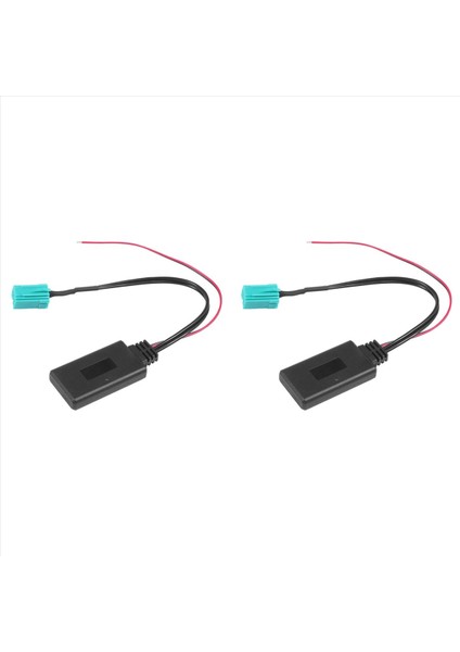 2x Araç Bluetooth Modülü Aux Aux Adaptörü Kablosuz Radyo Oyuncusu Stereo Aux-In Sesli Kablosu Renault Cloo Kangoo Megane (Yurt Dışından)
