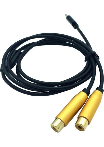 Çift Rca Dişi Tip-C USB C Sinyal Video Av Ses Kablo Konektörü Kurşun Kablosu (Yurt Dışından) fiyatları