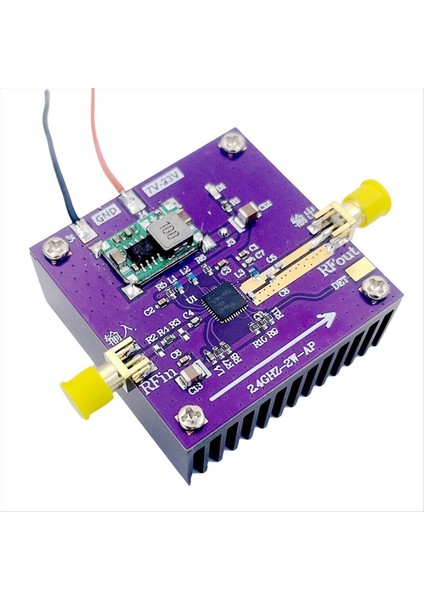 SZM2166 2 4g 2W Rf Amplifikatör Wifi Rf Güç Amplifikatörü 30DB 12V 24V Dc 2 4ghz Bluetooth Görüntü Transfer Amp (Yurt Dışından)