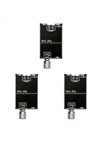 3x Mono 100W Bluetooth Ses Amplifikatör Kartı Tws Kutusu Işlevi TPA3116D2 Bt5 1 Stereo Ses Modülü DC7-24V ZK-1001B (Yurt Dışından)