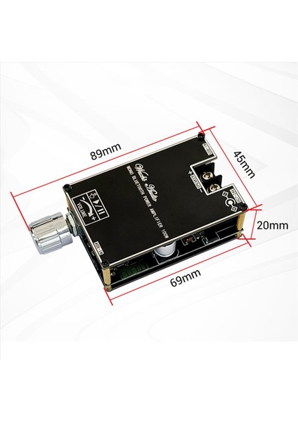 3x Mono 100W Bluetooth Ses Amplifikatör Kartı Tws Kutusu Işlevi TPA3116D2 Bt5 1 Stereo Ses Modülü DC7-24V ZK-1001B (Yurt Dışından) modelleri