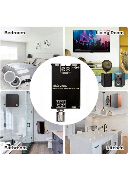 3x Mono 100W Bluetooth Ses Amplifikatör Kartı Tws Kutusu Işlevi TPA3116D2 Bt5 1 Stereo Ses Modülü DC7-24V ZK-1001B (Yurt Dışından) fırsatları