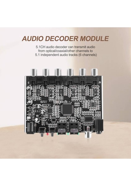 Dac Modülü 5 1 Kanal Ac-3 Pcm Dijital Optik Dts Rca Hıfı Stereo Ses Ev Sineması Kodlayıcı Amplifikatör Kod Çözme Kart (Yurt Dışından) fiyatları