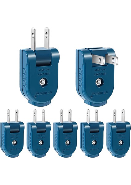 7 Pcs Uzatma Kablosu Fişi Değiştirme 2 Çöp Polarize Elektrikli Tapa Çimlenebilir Elektrik Tapası Uzatma Kablosu Us Fişi (Yurt Dışından)