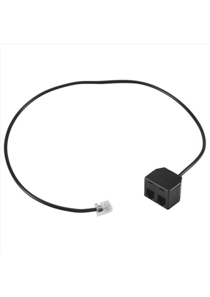 Rj9 4P4C Erkek - Çift Kadın Portları Bağlayıcı Telefon Adaptör Kablo Tel Telefon Uzatma Kablosu (Yurt Dışından)