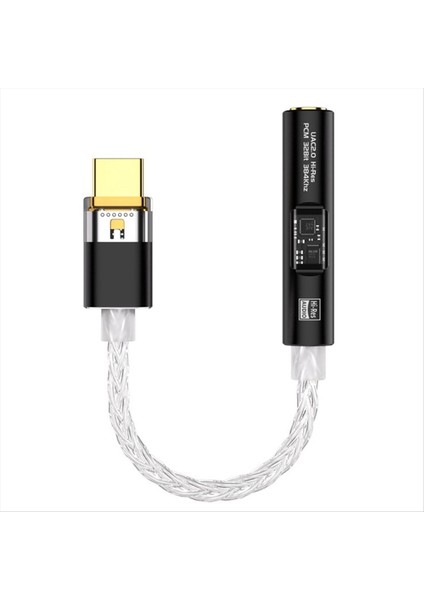 BA23 USB Tip C Ila 3 5 mm Jack Adaptör Adaptör Dac Dac USB C Audio Aux Dönüştürücü Kod Çözücü CX31993 Pcm 32BIT 384KHZ A (Yurt Dışından)