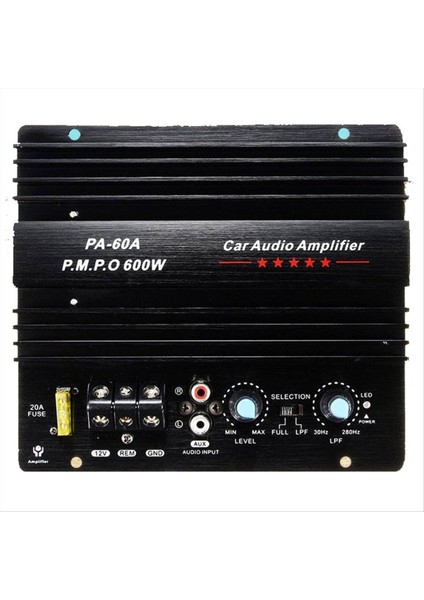 PA-60A 600W 12V Ev Araba Ses Amplifikatörü Için Güç Amplifikatör Kart S Güçlü Bas Subwoofers Amp Mono Araba Modi (Yurt Dışından)