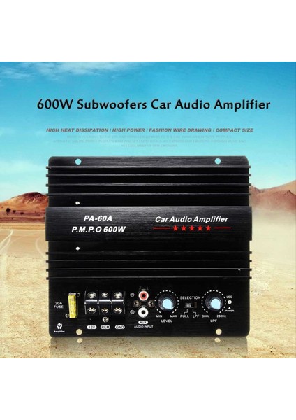 PA-60A 600W 12V Ev Araba Ses Amplifikatörü Için Güç Amplifikatör Kart S Güçlü Bas Subwoofers Amp Mono Araba Modi (Yurt Dışından) indirimleri