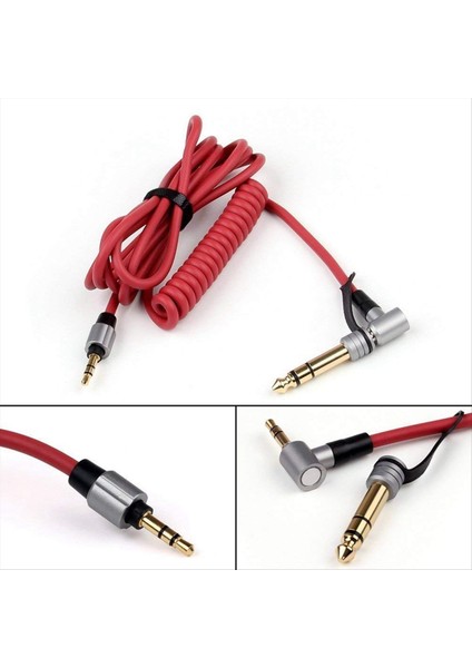 3 5mm Ses Uzatma Kablosu 3 5mm Erkek - 3 5mm Erkek Veya 6 5mm Erkek Uzatma Kablosu 3 5 mm Jack Cihaz Kırmızı (Yurt Dışından) fiyatları