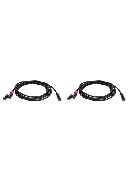 2x Rca Y Adaptör Kablosu Subwoofer Y Kablo 1x Rca Ila 2x Rac Ses Kablosu 1 Rca Ila 2 Rca Güç Amplifikatörü Ses Kablosu 5 Metre (Yurt Dışından)