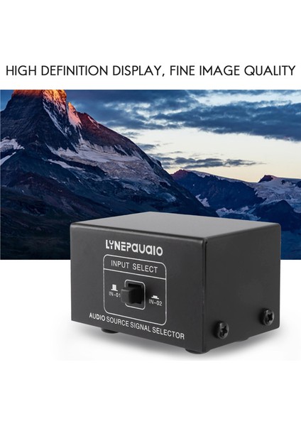 2 Out Veya 1 Out 2&#39 De Ses Kaynak Sinyal Seçici Anahtarlayıcı Hoparlör Ses Kaynağı Anahtarlayıcı Rca Arayüzü Lossess (Yurt Dışından) fiyatları