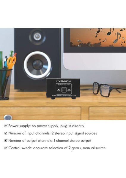 2 Out Veya 1 Out 2&#39 De Ses Kaynak Sinyal Seçici Anahtarlayıcı Hoparlör Ses Kaynağı Anahtarlayıcı Rca Arayüzü Lossess (Yurt Dışından) fırsatları