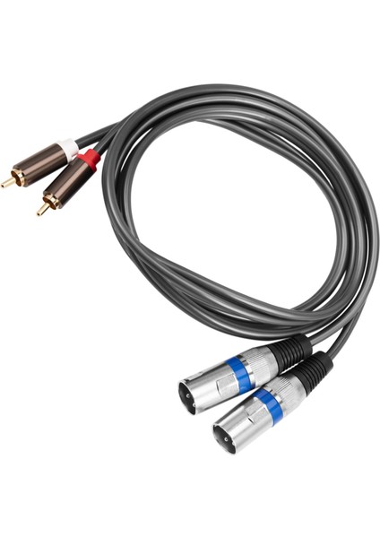 2x 1 5m Çift Rca Erkek - Xlr Erkek Kablosu 2 Xlr Ila 2 Rca Fiş Adaptörü Hıfı Stereo Ses Kablosu Minifon Hoparlör (Yurt Dışından) fiyatları