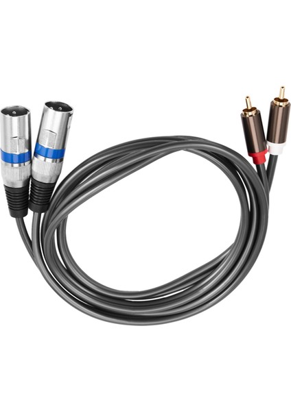 2x 1 5m Çift Rca Erkek - Xlr Erkek Kablosu 2 Xlr Ila 2 Rca Fiş Adaptörü Hıfı Stereo Ses Kablosu Minifon Hoparlör (Yurt Dışından) indirimleri