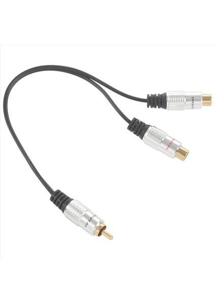 6x Metal Rca Dişi Ila Çift 2 Rca Erkek Altın Kaplama Adaptörü Stereo Ayırıcı Y Ses Kablosu (Rca F-2 Rca M) (Yurt Dışından) fırsatları