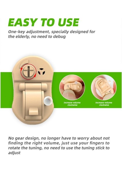 Işitme Cihazları Küçük Iç Kulak Görünmez Işitme Cihazı Ayarlanabilir Kablosuz Mini Sol Kulak En Iyi Ses Amplifikatörü Işitme Kaybı (Yurt Dışından) fırsatları