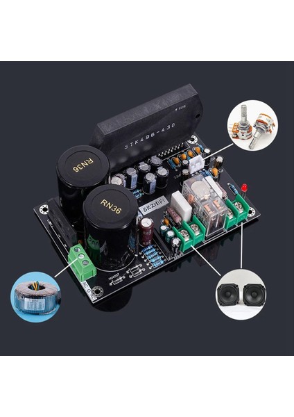 Hıfı Kalın Film STK496-430 300W Dijital Güç Amplifikatör Kartı 150WX2 Stereo Ses Amplifikatörü Moule Ac 35V (Yurt Dışından) modelleri