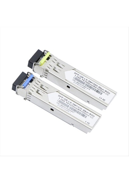 1paır Gıgabıt Fiber Sfp Modülü 1 25G Tek Mod 40KM Lc 1310NM/1550NM Birden Fazla Anahtar Türü ile Uyumlu (Yurt Dışından)
