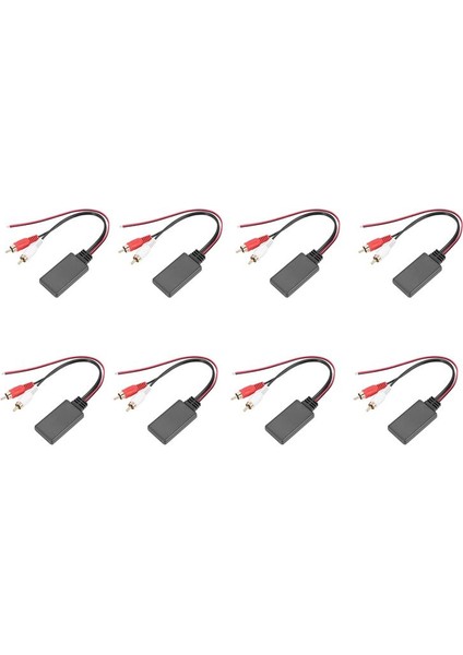 8x Araba Evrensel Kablosuz Bluetooth Modülü Müzik Adaptörü Rca Aux Ses Kablosu (Yurt Dışından)