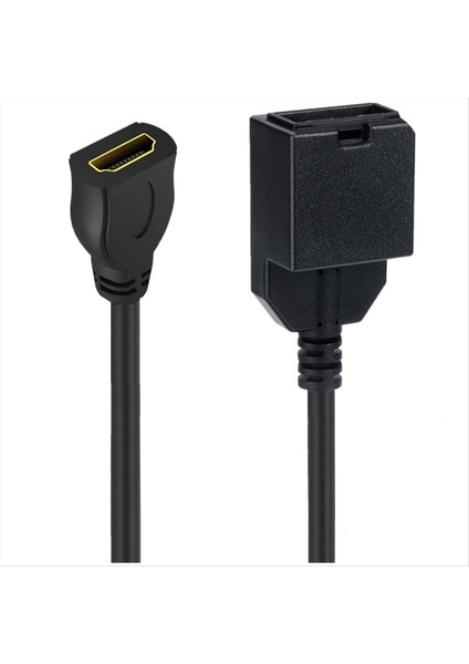 1 5m 4K HDMI Uyumlu 1 4 Type-E Dişi Araba Ses ve Video Şanzımanı Için Bir Kadın Video Ses Kablosu Yazmak Için B Type-E Dişi (Yurt Dışından)