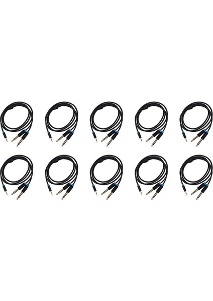 Vention 10X Jack 3 5mm Ila 6 35 Mikser Amplifikatör Hoparlör Için Ses Kablosu Altın Kaplama Ayırıcı Ses Kablosu (Yurt Dışından)