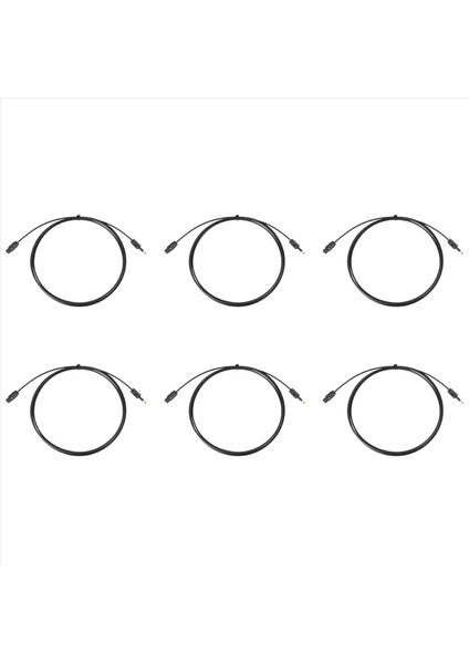 6x 2m Mini 3 5mm Fiş Dijital Optik Kablo Spdıf Optik Fiber Hattı (Yurt Dışından)