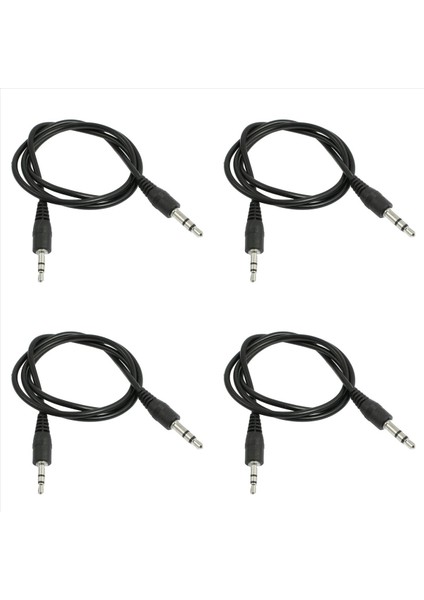 4pcs 20 Inç Uzunluğunda 2 5 mm Erkek Ila 3 5 mm Erkek Ses Adaptör Kablosu (Yurt Dışından)