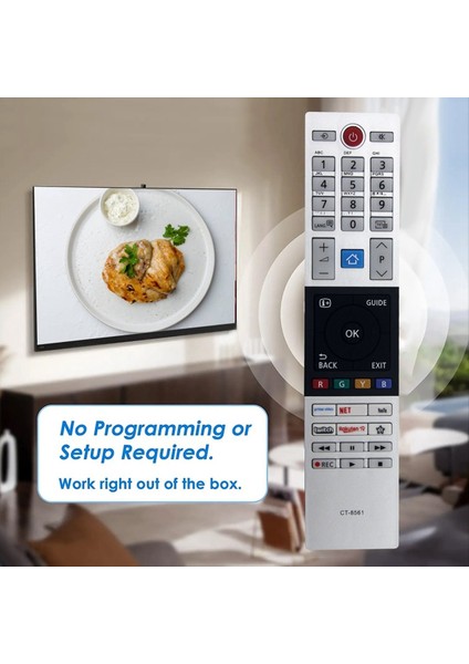CT-8561 Toshiba Smart LED Tv Uzaktan Kumandası Için Uzaktan Kumandayı Değiştirin (Yurt Dışından) modelleri