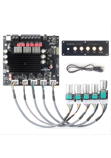 Yeni S200HS-W Bluetooth 5 2 Subwoofer Dijital Amplifikatör Kartı 2 1 Kanal 100W+100W+200W Geniş Gerilim 12-24V Stereo Hıfı (Yurt Dışından) modelleri