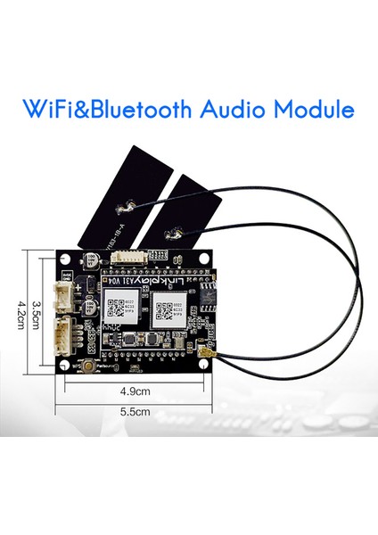 Wifi 2 4g &amp Bluetooth 5 0 Uygulama Kontrolü Çok Kaynak Modül Ses Amplifikatör Hoparlör Modülü Airplay Dlna&#39 Yı (Yurt Dışından) modelleri