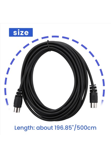 8 Pin Din Erkek - Erkek Hoparlör Ses Kablosu Adaptörü Gözetim Otomotiv Bilgisayarları Televizyon Hassasiyeti 5m (Yurt Dışından) indirimleri