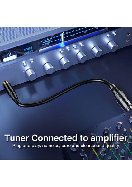 Xlr Erkek - Rca Erkek Kablosu Altın Kaplama Konektör Kablosu Koaksiyel Kalkan Xlr Mikrofon Ses Kablosu Adaptörü 16 4ft (Yurt Dışından) modelleri