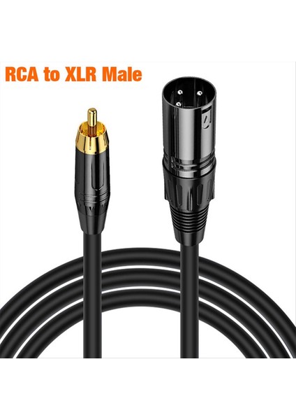 Xlr Erkek - Rca Erkek Kablosu Altın Kaplama Konektör Kablosu Koaksiyel Kalkan Xlr Mikrofon Ses Kablosu Adaptörü 16 4ft (Yurt Dışından) indirimleri