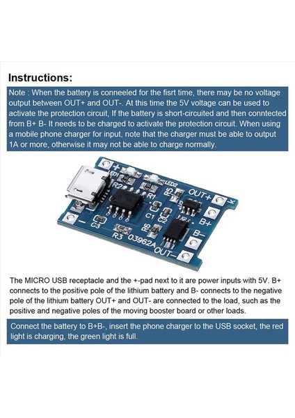 Pil Korumalı TP4056 Şarj Modülü Için 24PCS 18650 Bms 5V Mikro-Usb 1A Şarj Kartı 18650 (Yurt Dışından) indirimleri