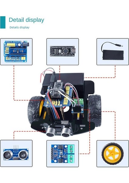 Araba Akıllı Robot Programlama Kiti Dıy Kit Akıllı Araba Robot Kiti Programlama Öğrenme Programlama Kiti (Yurt Dışından) fiyatları