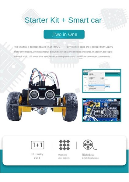 Araba Akıllı Robot Programlama Kiti Dıy Kit Akıllı Araba Robot Kiti Programlama Öğrenme Programlama Kiti (Yurt Dışından) fırsatları