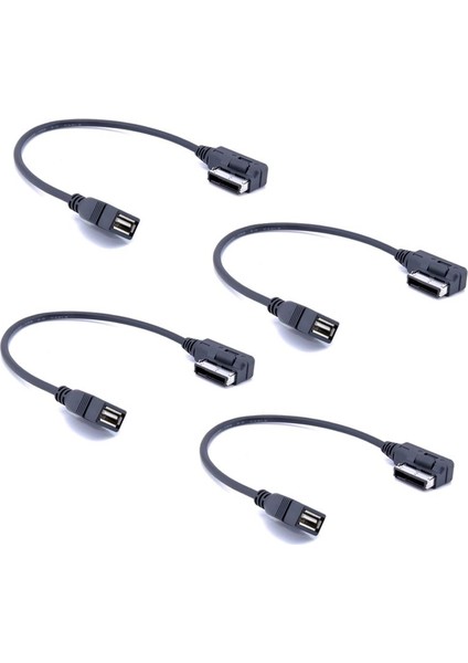 4x Son Kablo Adaptörleri Audi ve Jetta / Gli / Passat / cc / Tiguan / Eos / USB Audio Mp3 Müzik Arabirimi Için Amı Mdı Mmı (Yurt Dışından)