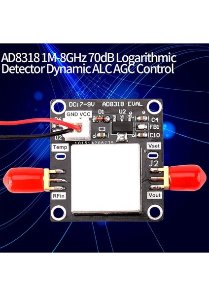AD8318 Logaritmik Dedektörü Mondule Amplifikatörü 1m-8ghz 70DB Dinamik Alc Agc Kontrolü Logaritmik Dedektör Mondule (Yurt Dışından) fiyatları