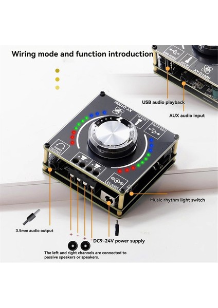 Bluetooth Stereo Amplifikatör Modülü 100W+100W Dijital Sesli Güç Amplifikatörü Dc 9-24V/5A Ev Sineması Için (Yurt Dışından) indirimleri